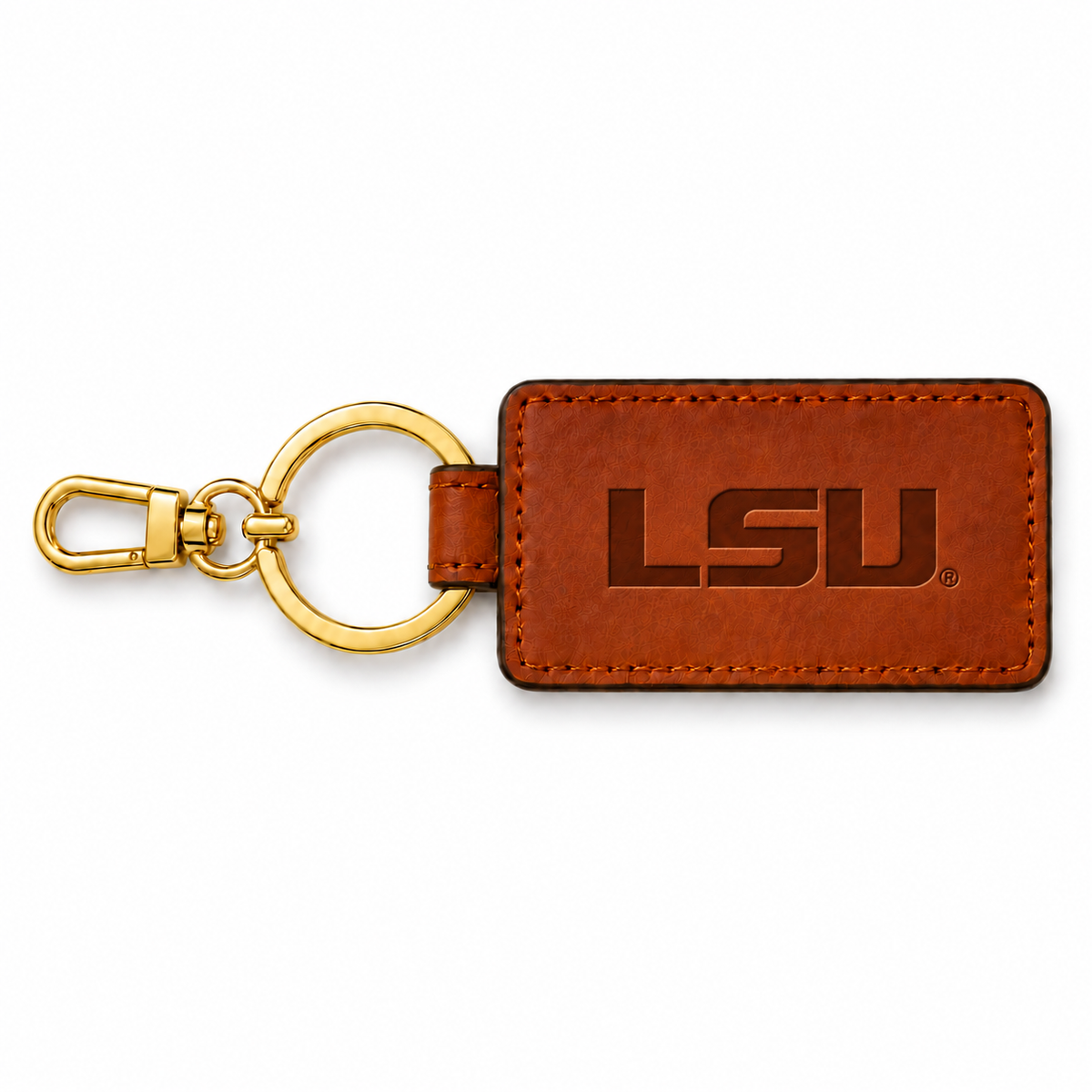 g/g NCAA Leather Keychain