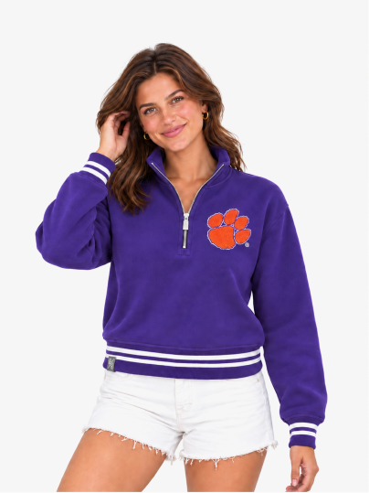 g/g Clemson Tigers Quarter-Zip Sweatshirt
